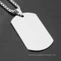 Amazon Hot Selling Factory Direct Selling Silver Jewelry Stainless Steel Jewelry Army Brand Pendant Necklace